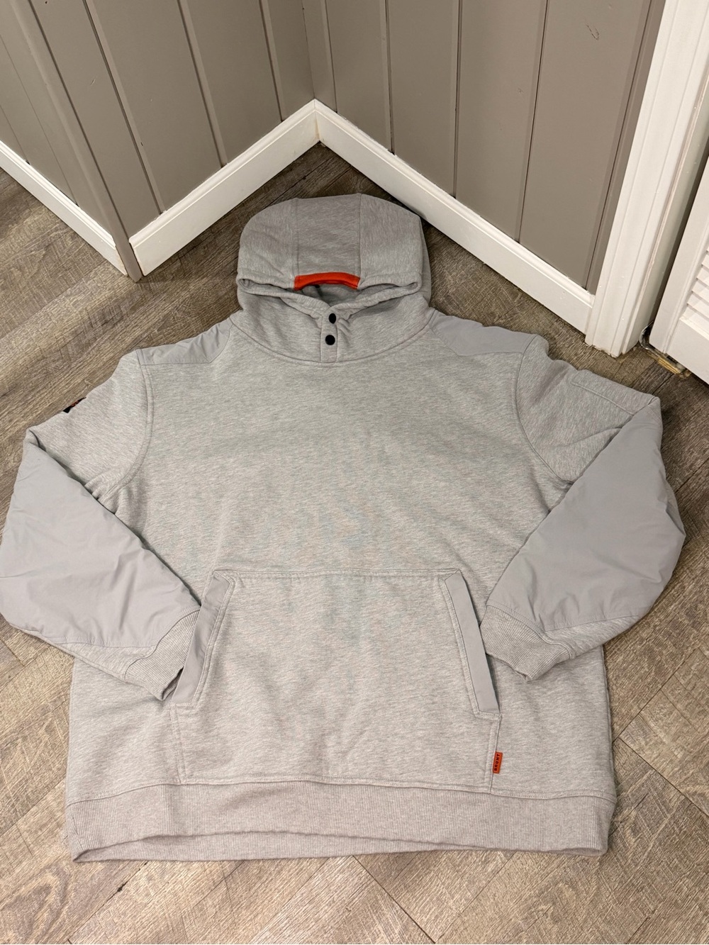 Brunt 3XL Men's Hooded Pullover Sweatshirt - Light Gray